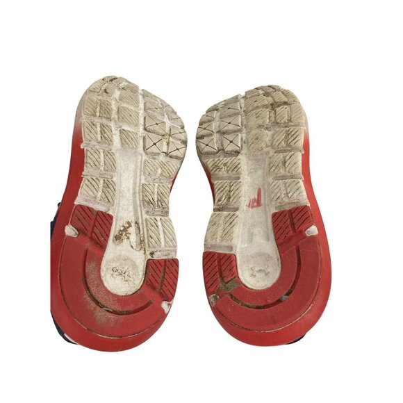 Under Armour Youth Size 4.5 Blue Red Mesh Sneakers Athletic Running Shoes - Picture 7 of 8